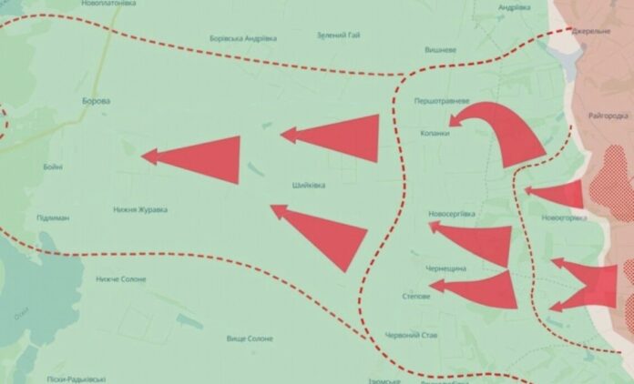 Російські війська готують масштабний наступ на селище Борова у Харківській області