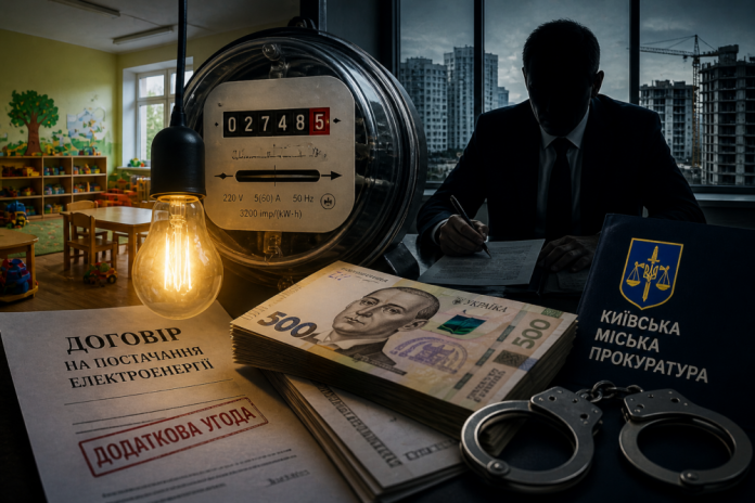 В Києві викрили масштабну схему привласнення бюджетних коштів, пов’язану з постачанням електрики для дитячих садків. Директор приватної енергетичної компанії, який забезпечував електроенергією заклади освіти в Деснянському районі столиці, отримав підозру у привласненні понад 1,8 мільйона гривень з міського бюджету.